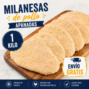 Milanesas de pollo 1kg Envio gratis en Los Cardales